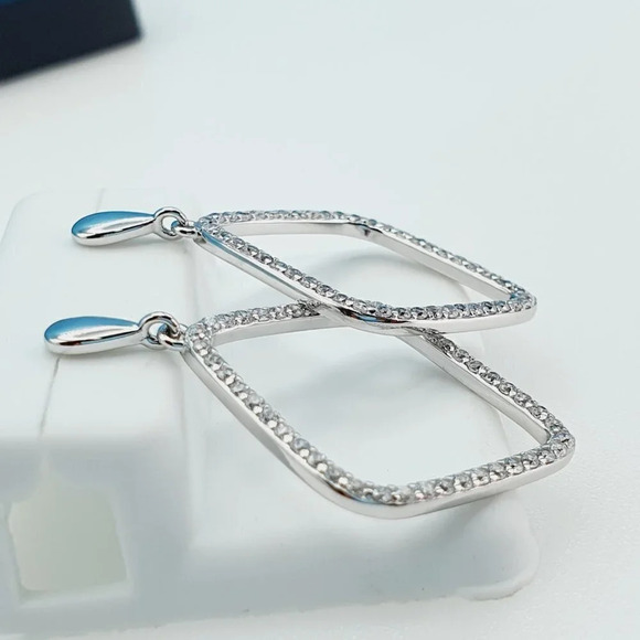 "925 Sterling Silver Cubic Zirconia Earrings, UU1P6A6115 - Picture 7 of 9